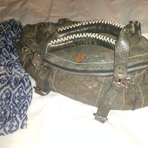 True Religion leather purse